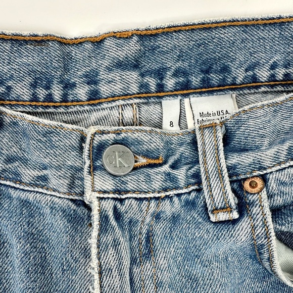 Vintage Calvin Klein Women's High Rise Easy Fit Jeans Size 8 BDXJ135 Made In USA - Picture 8 of 10